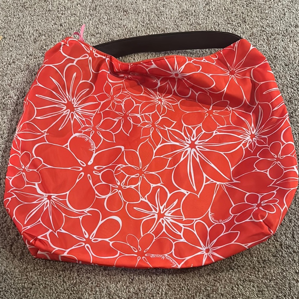 Vintage Neiman Marcus Bag with Floral Design